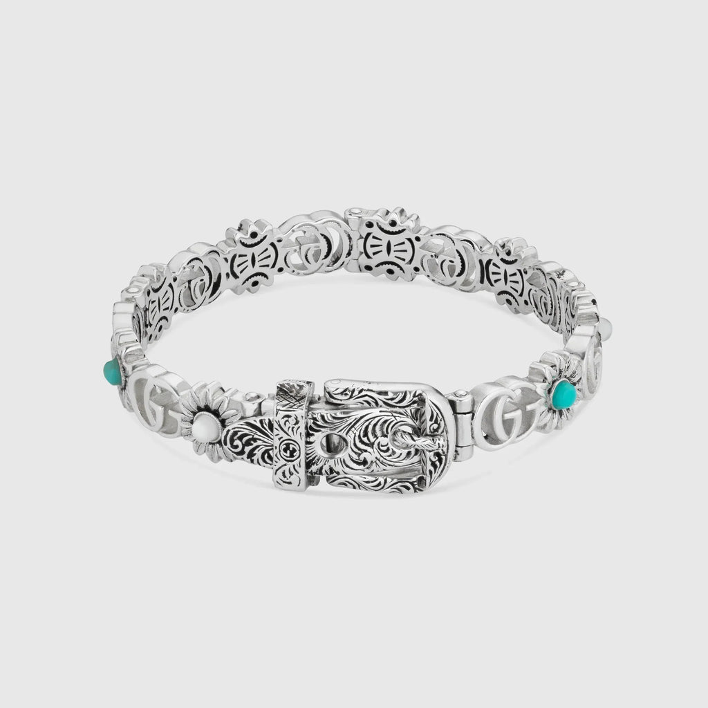 Double Gucci Flowers Bracelet