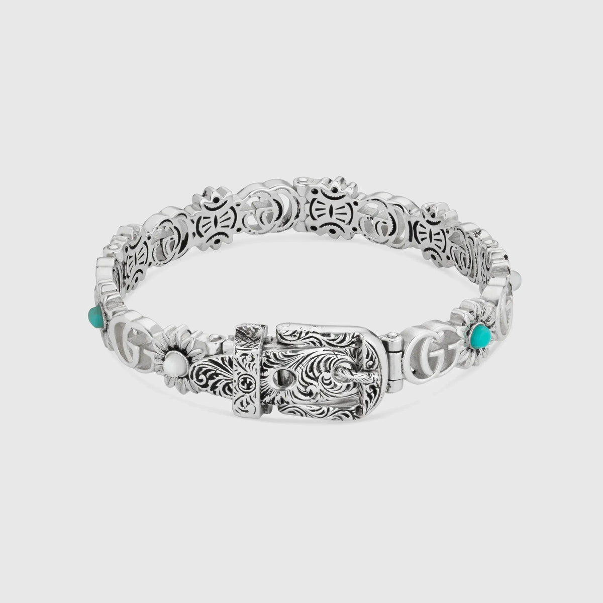 Double Gucci Flowers Bracelet