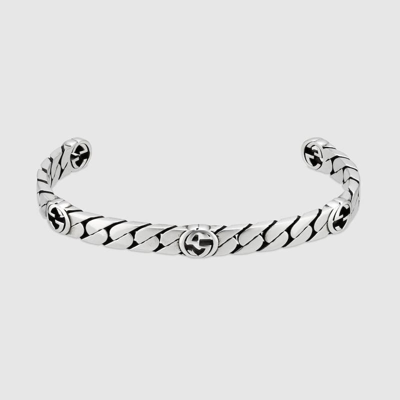 Double Gucci Interlocking Gucci Cuff Bracelet