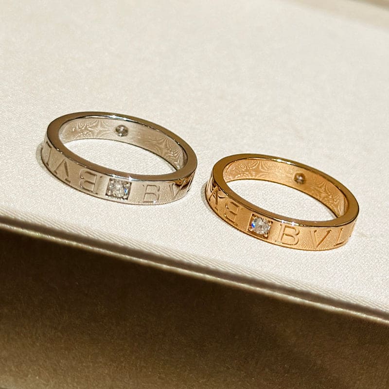 18K White Gold BVLGARI Diamond Ring
