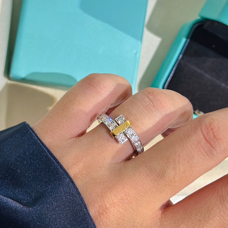 18K Tiffany Edge Bypass Ring