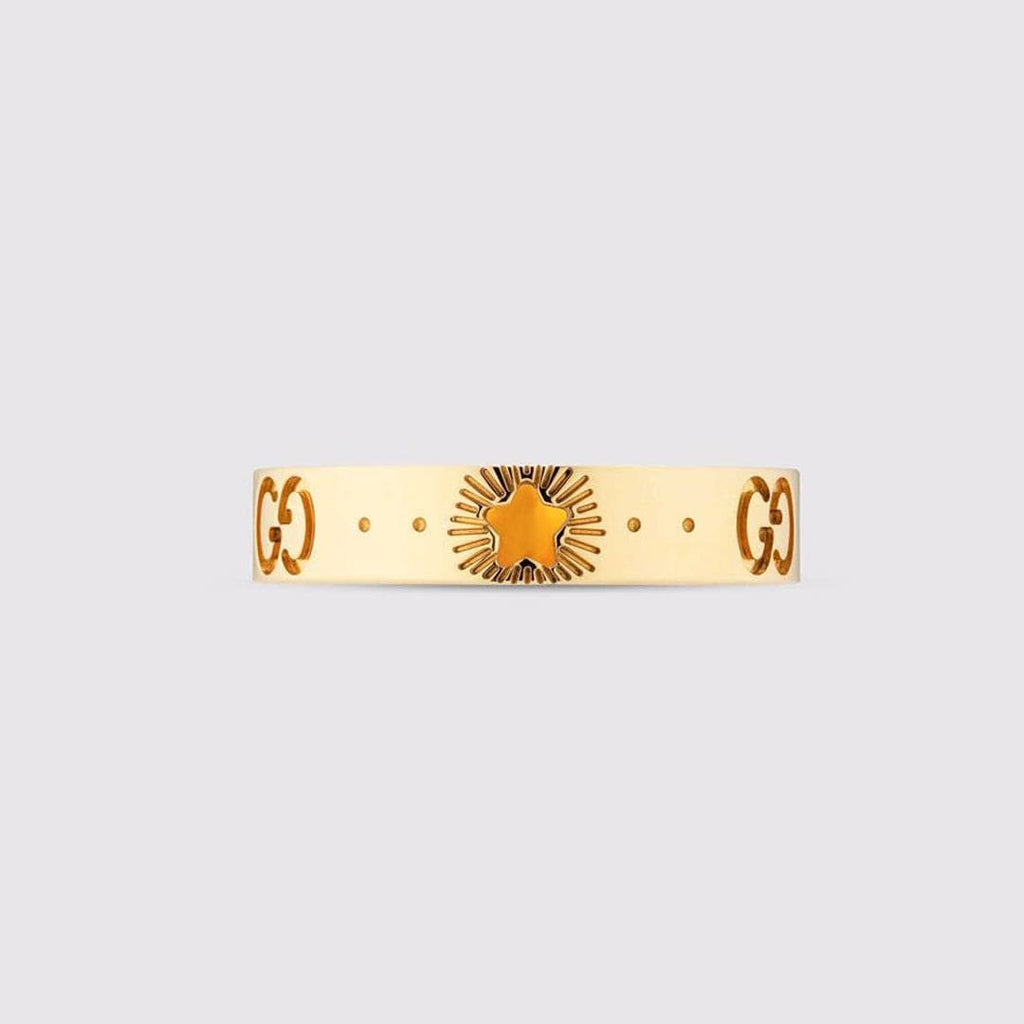 18K GucciIcon Yellow Gold Ring