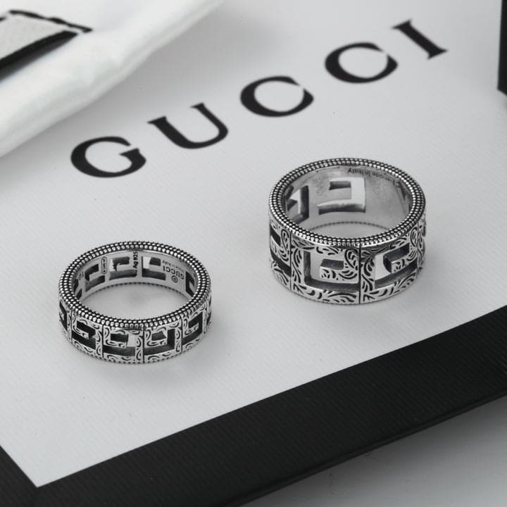 Double Gucci Square Gucci 10mm Ring