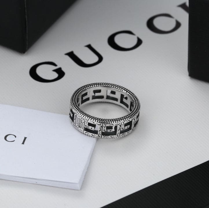 Double Gucci Square Gucci 5mm Ring