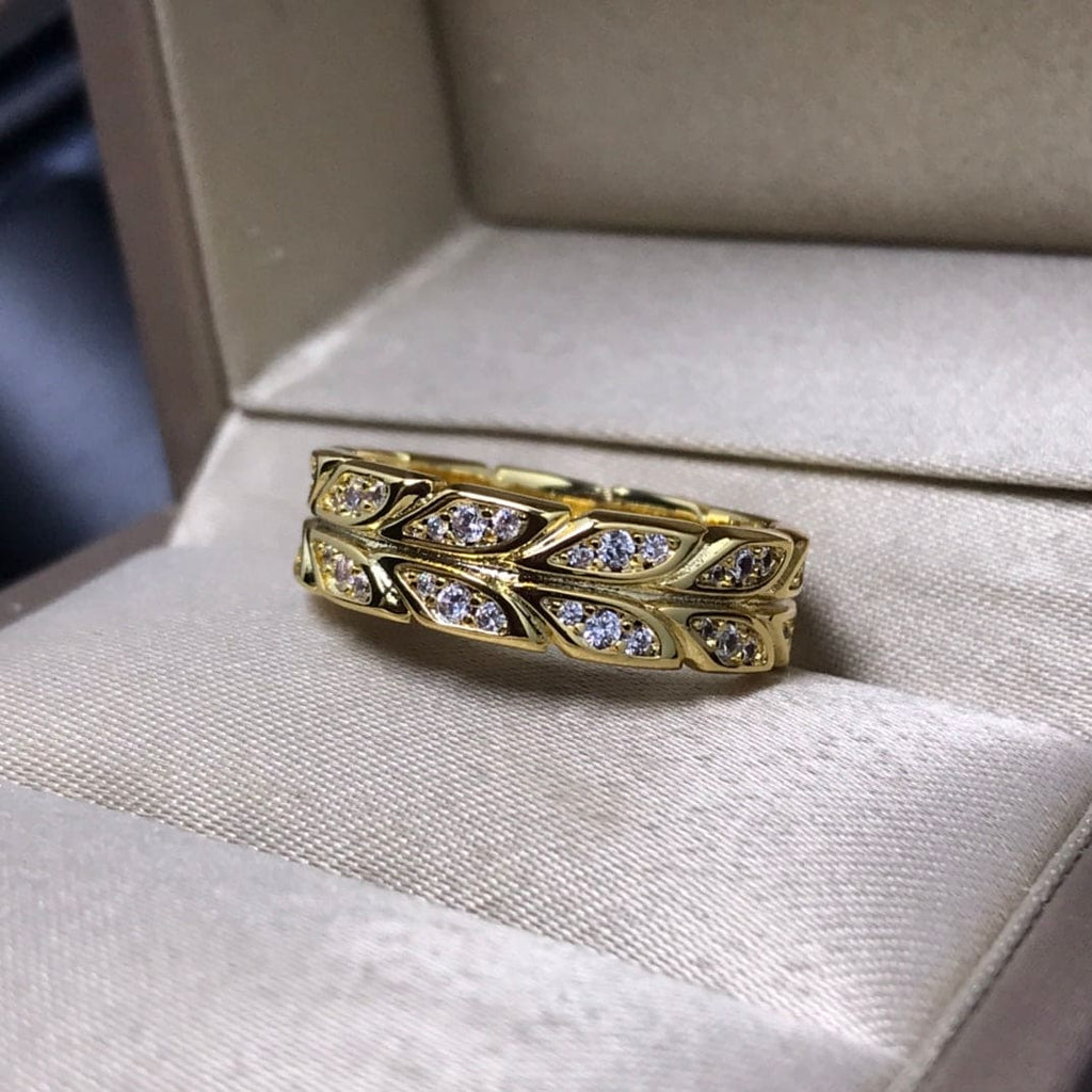 18K Yellow Gold Victoria Vine  Ring