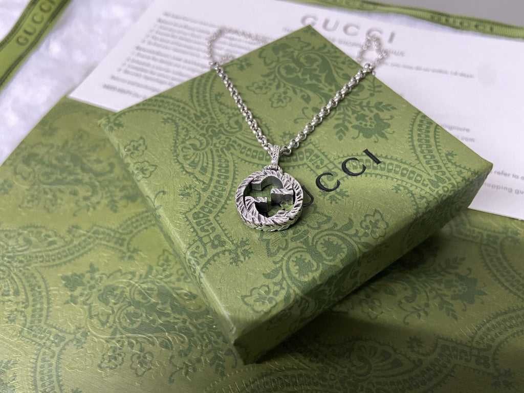 Double Gucci Interlocking Gucci Pendant Necklace