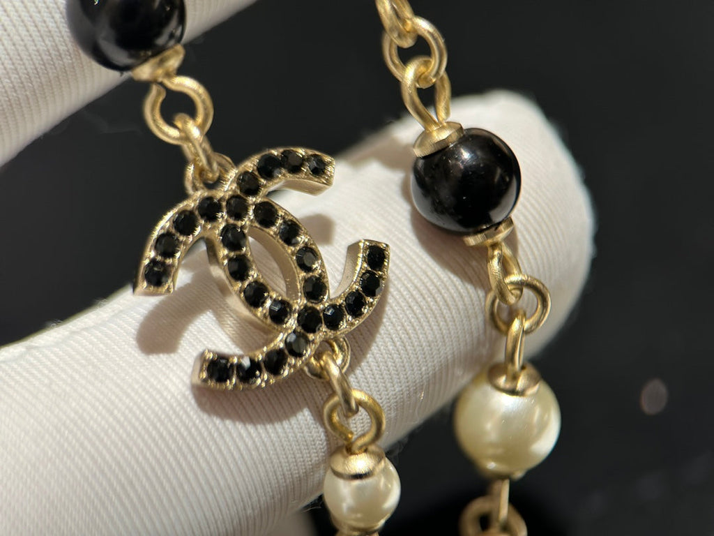 18K  Chanel 24S Long Pearls Necklace