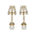 18K Celine Vintage Pearls Earrings