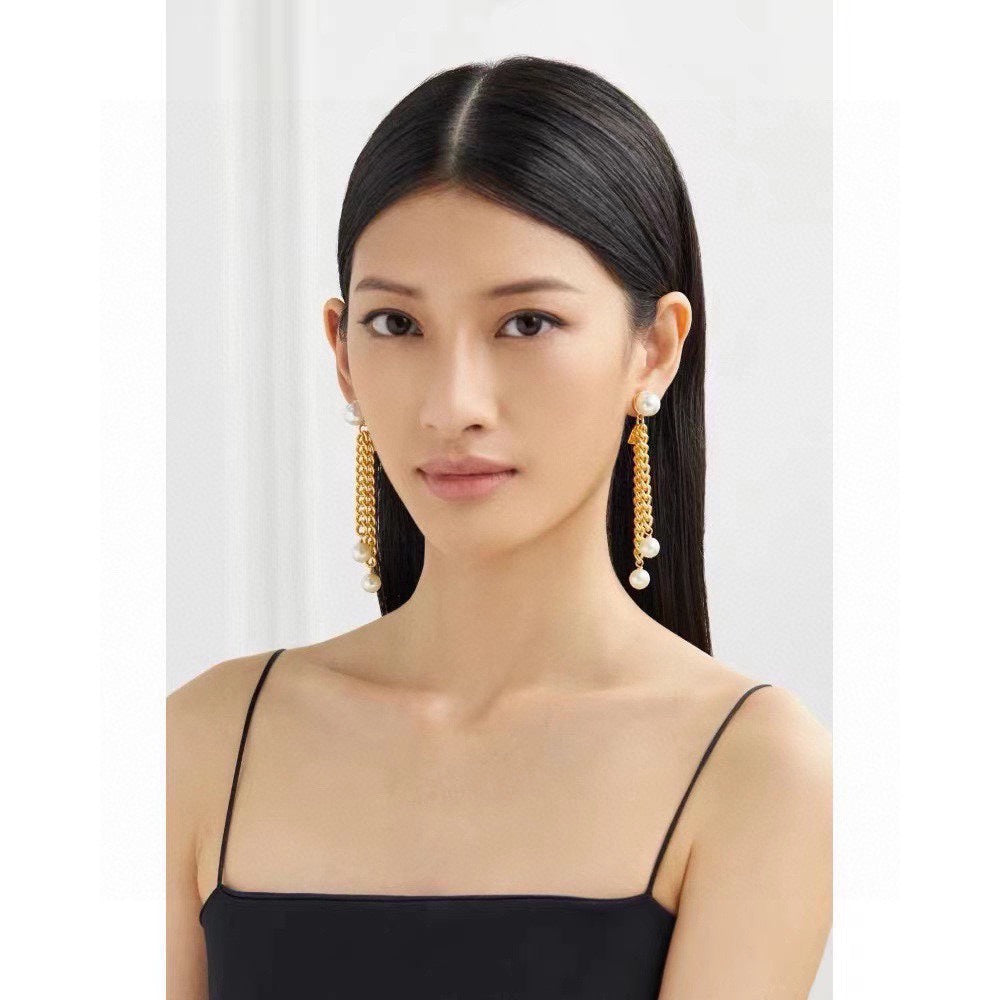 18K Celine Long Earrings