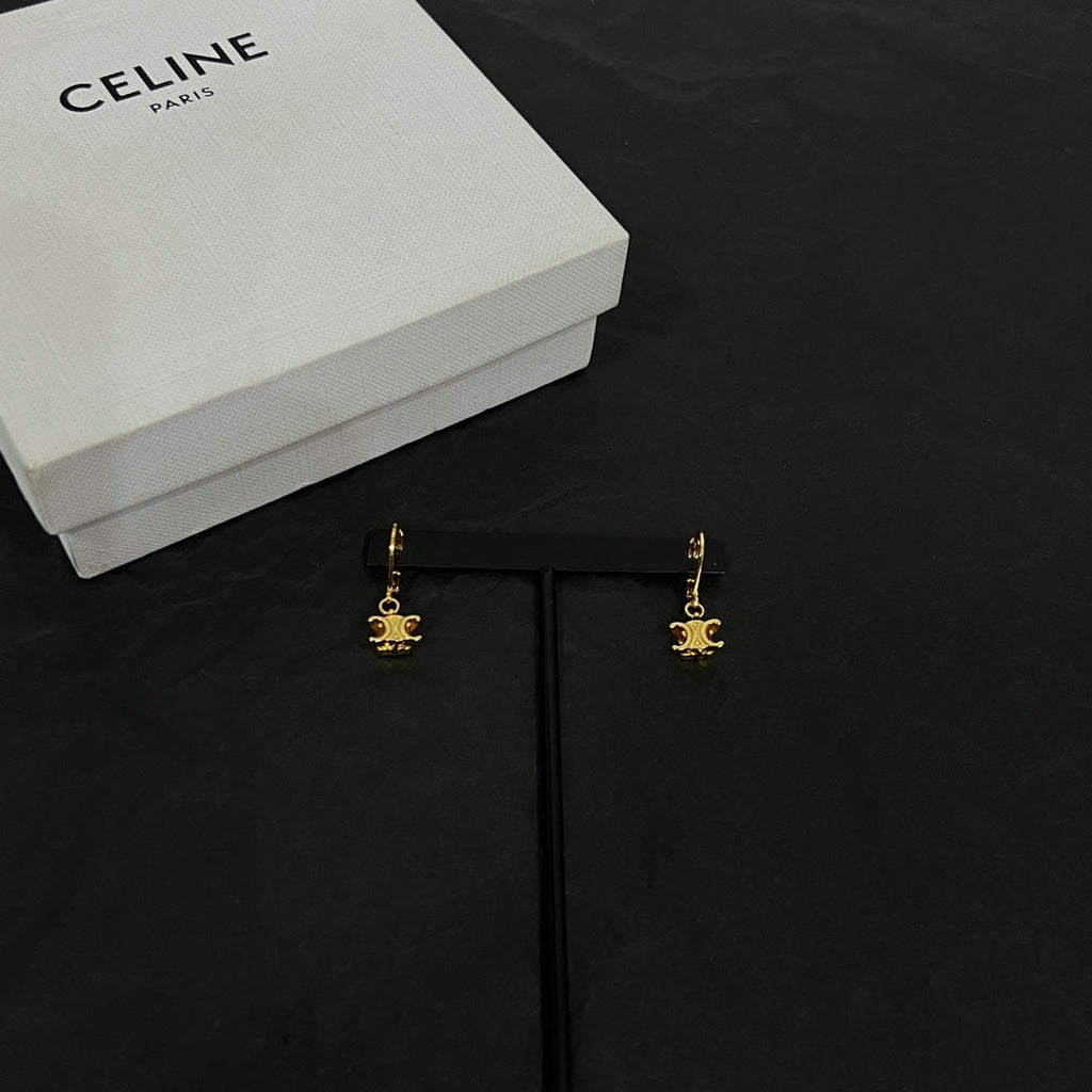 18K Celine Solitaire Earrings