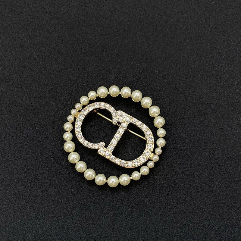 18K Dior Pearls Brooch