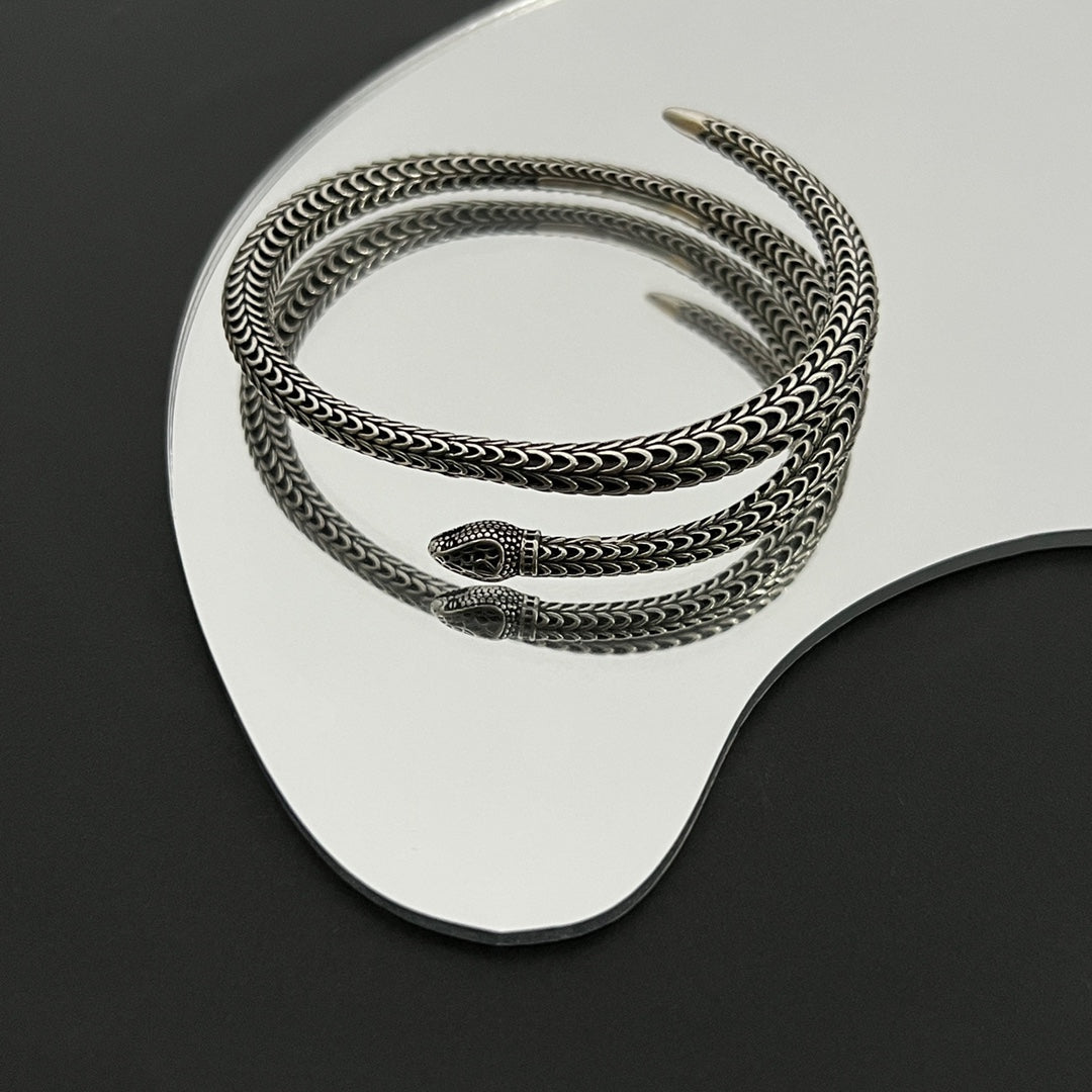 Double Gucci Ggard Snake Bracelet