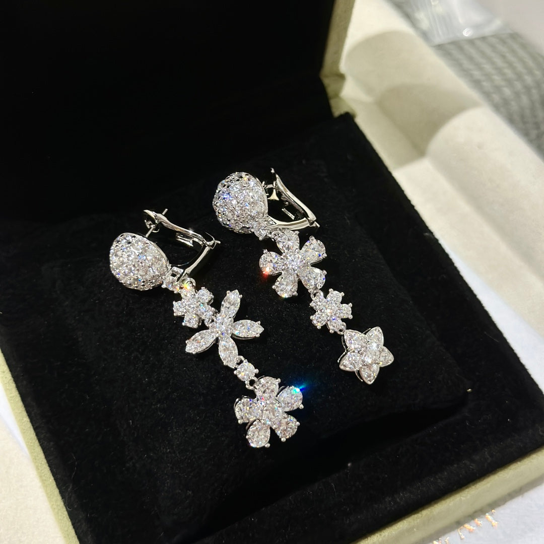 18K Folie Des Pr¨¦s Earrings