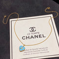 18K  Chanel Blue Heart Necklace