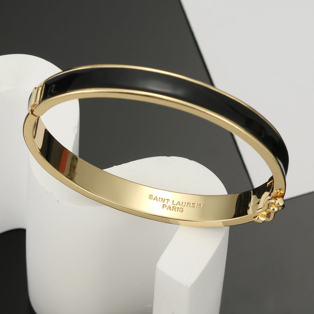 18K YSL Black Bracelet