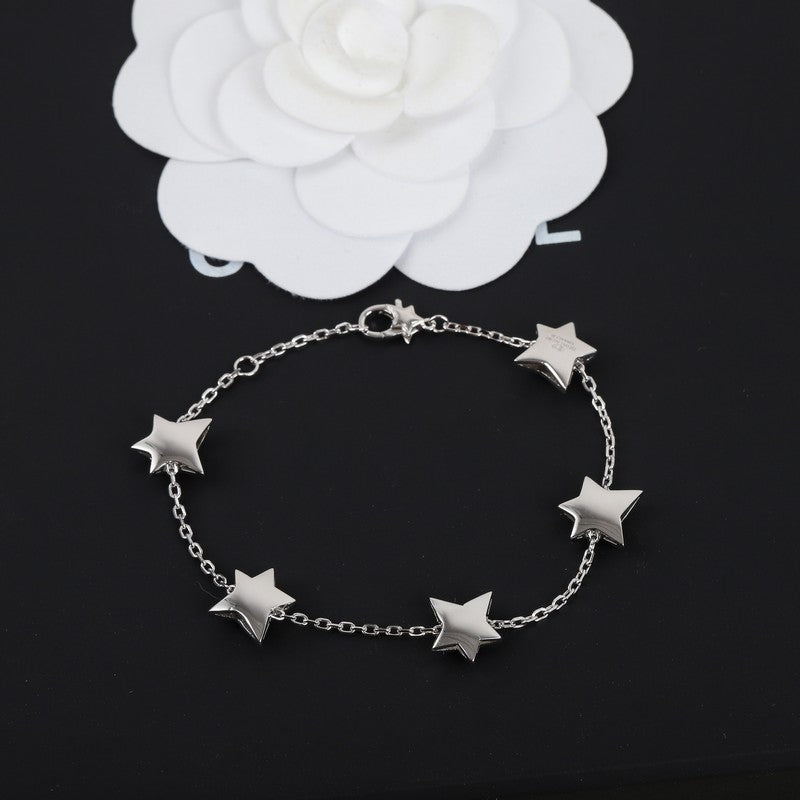 18K  Chanel Star Diamond Bracelet