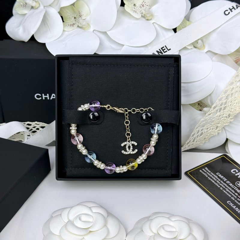 18K  Chanel 26C Color Crystal Bracelet