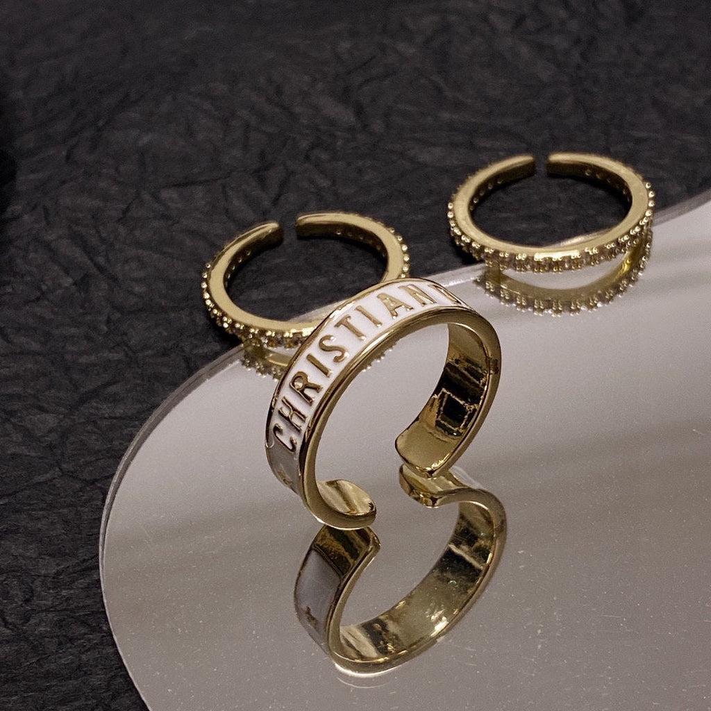 18K Dior Code Ring Set