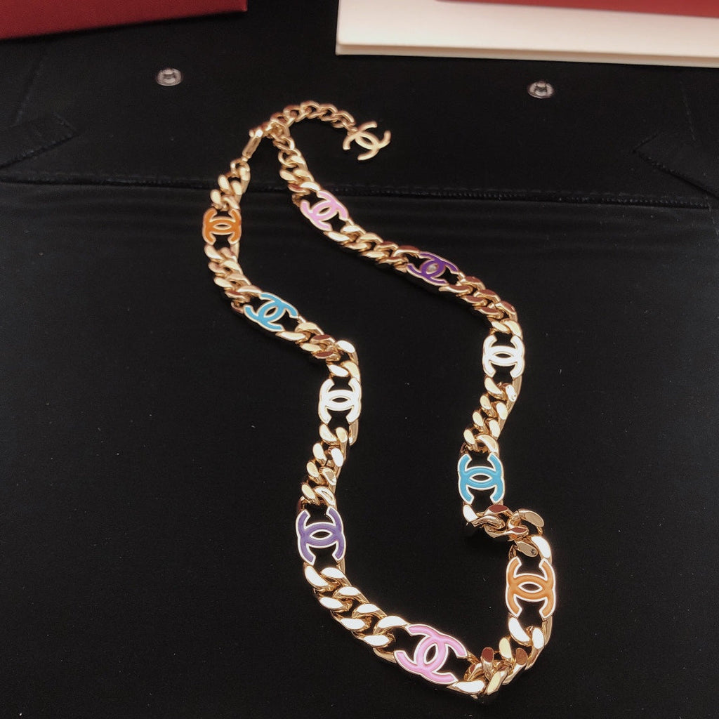 18K  Chanel Color Chain Necklace