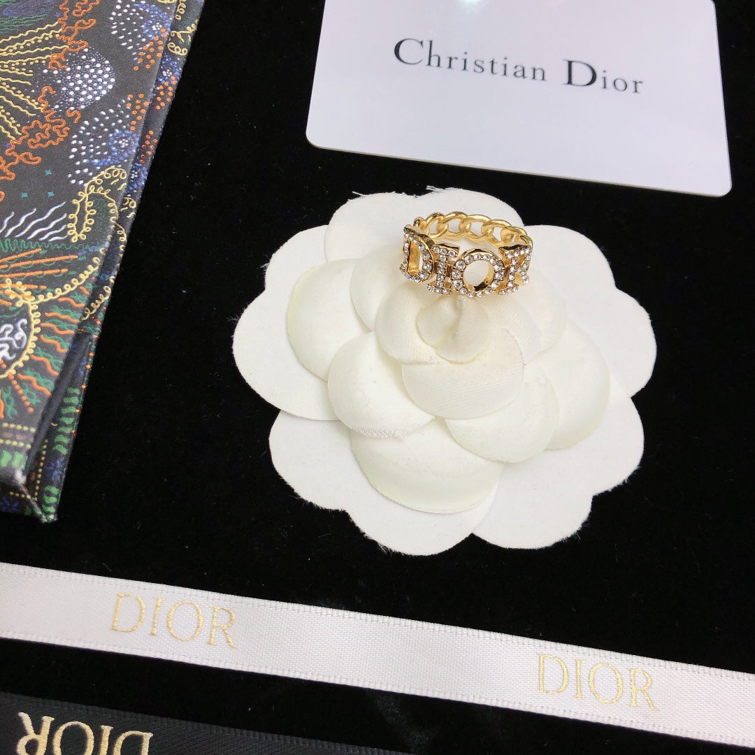 18K Dior Revolution Chain Ring
