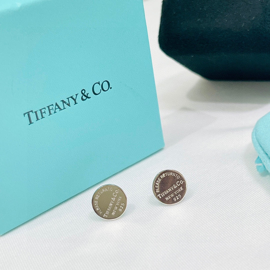 18K Return to Tiffany Circle Stud Earrings