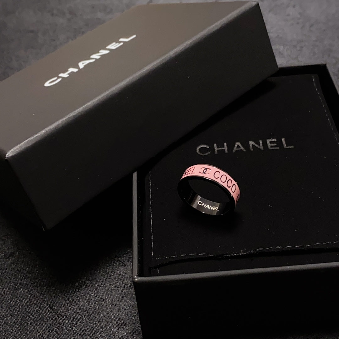 18K  Chanel Coco Pink Ring