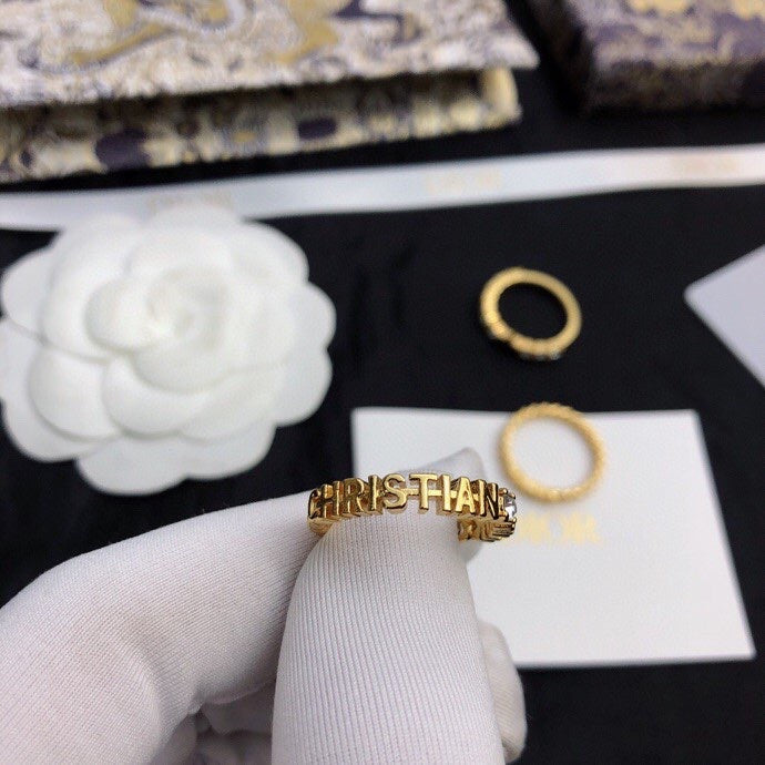 18K Dior Star Set Of Three Rings