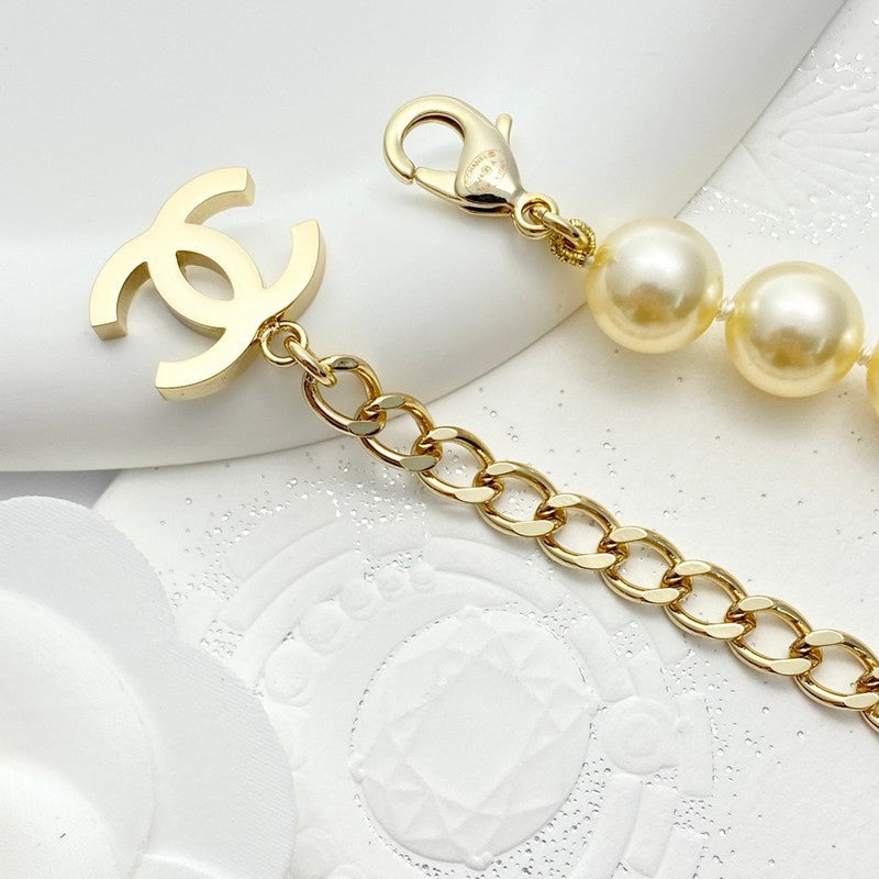 18K  Chanel Pearl Chain Necklace