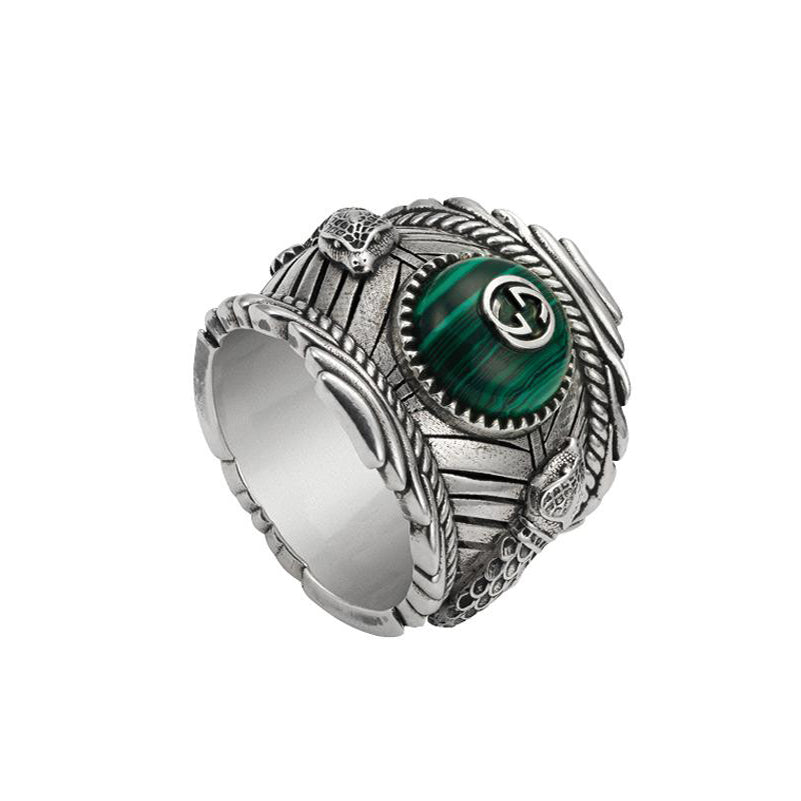 Double Gucci Garden Snake Interlocking Gucci Ring